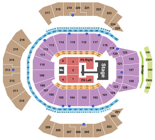 Chase Center Teddy Swims Seating Chart